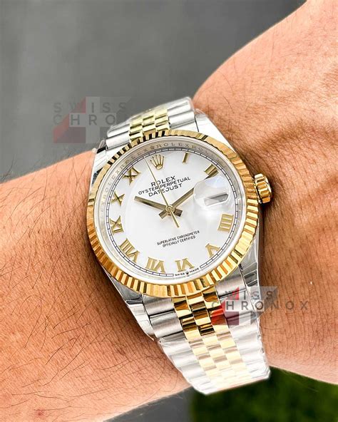 rolex two tone datejust solid links|Rolex Datejust price chart.